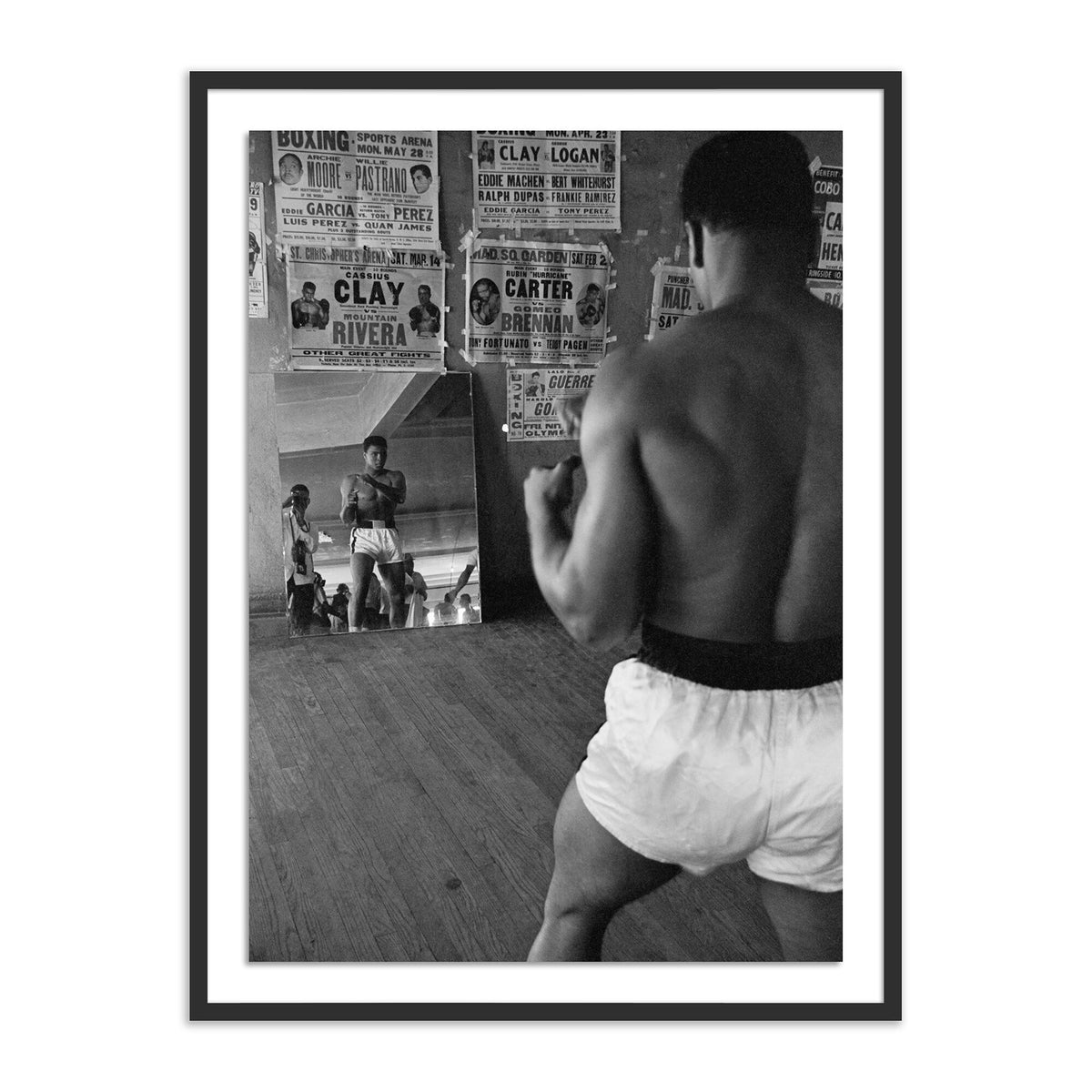 Cassius Clay Watching Himself In A Mirror By Getty Images