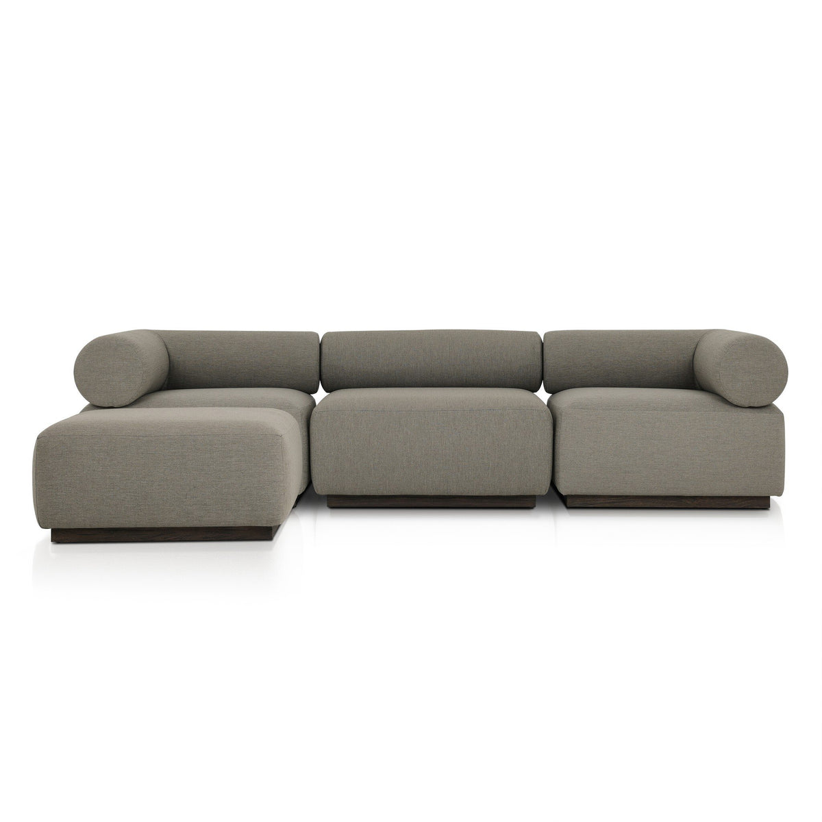 Lenox Outdoor 3pc Sectional W/Ottoman