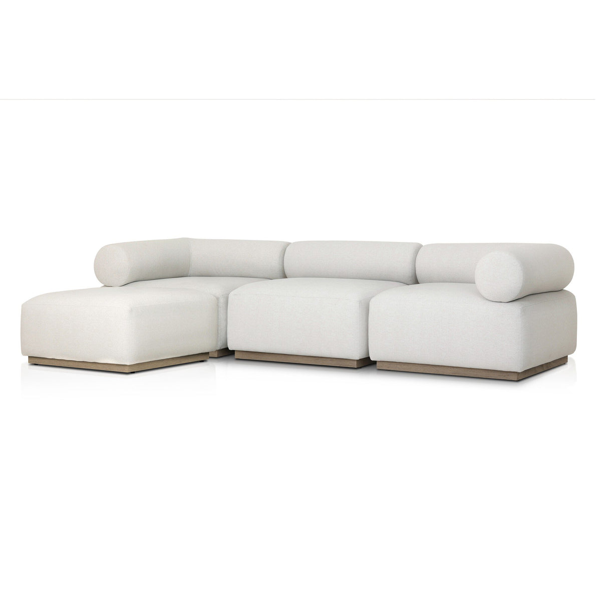 Lenox Outdoor 3pc Sectional W/Ottoman