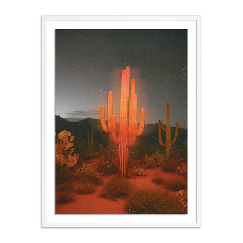 Glowing Saguaro By Coup D'Esprit