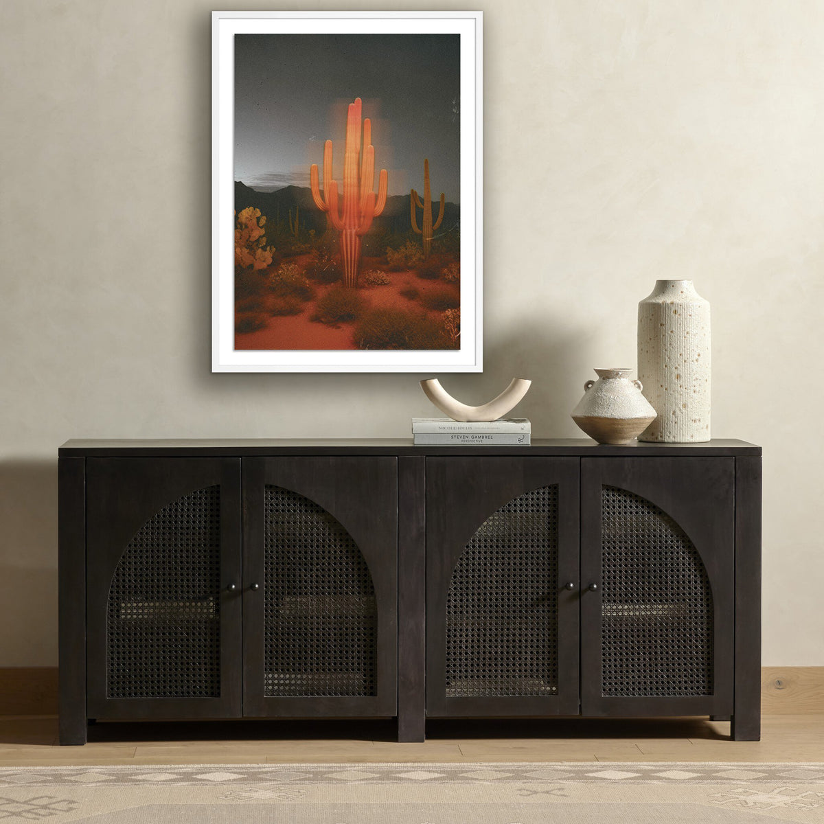 Glowing Saguaro By Coup D'Esprit