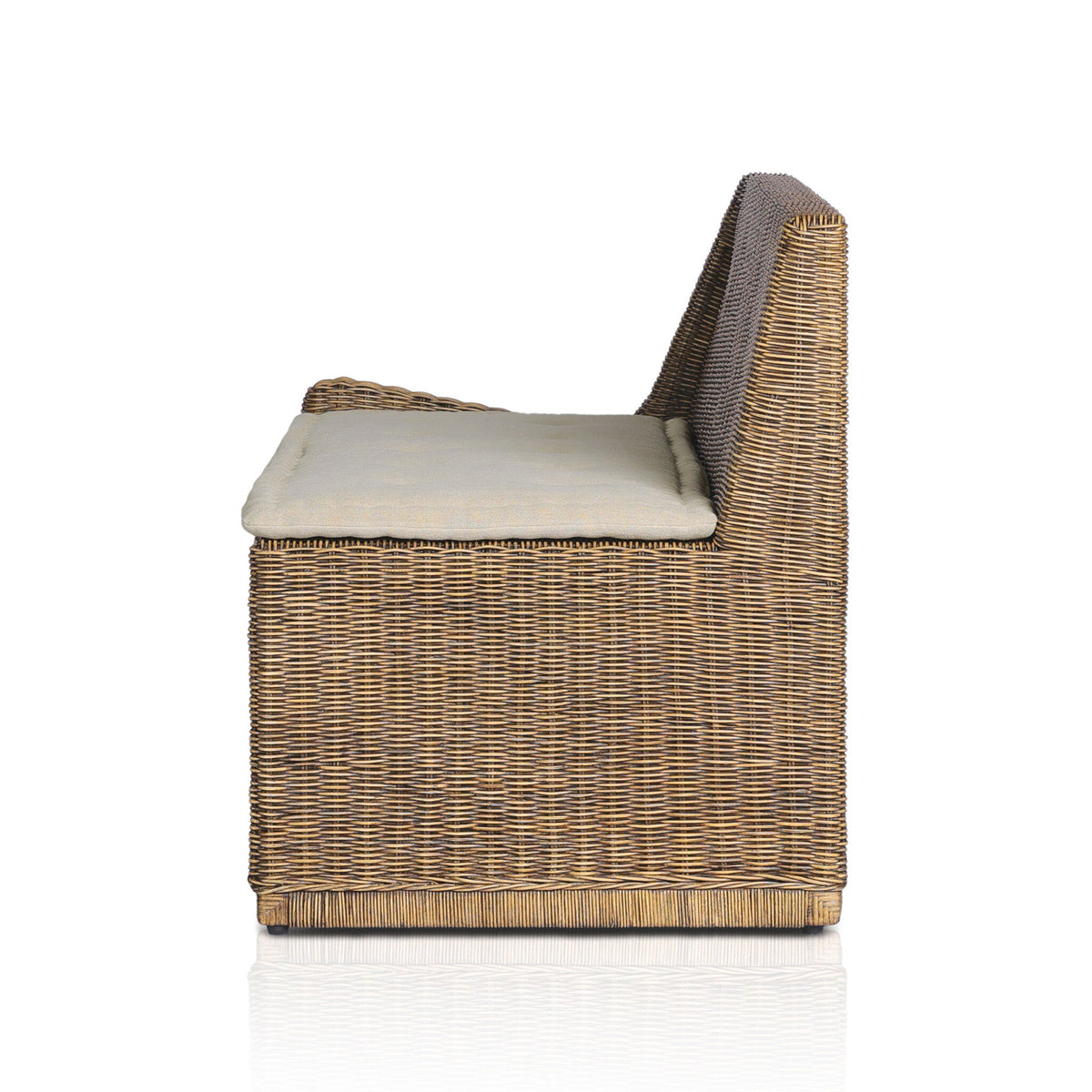 Senna Laf Woven Dining Bench 49"