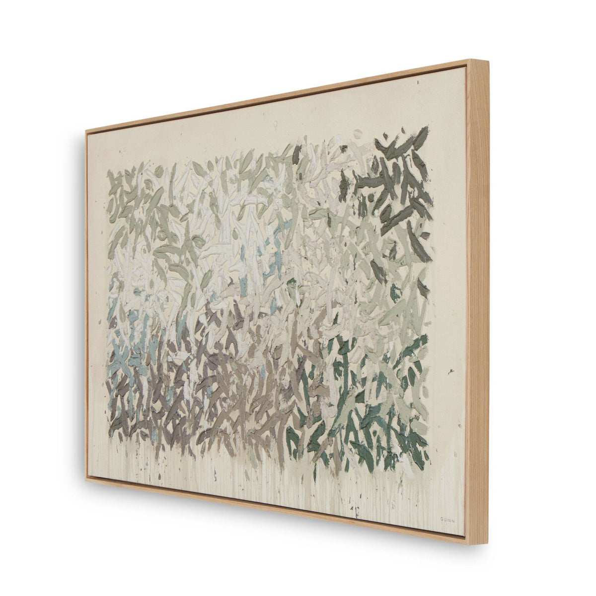 a framed art on a wall