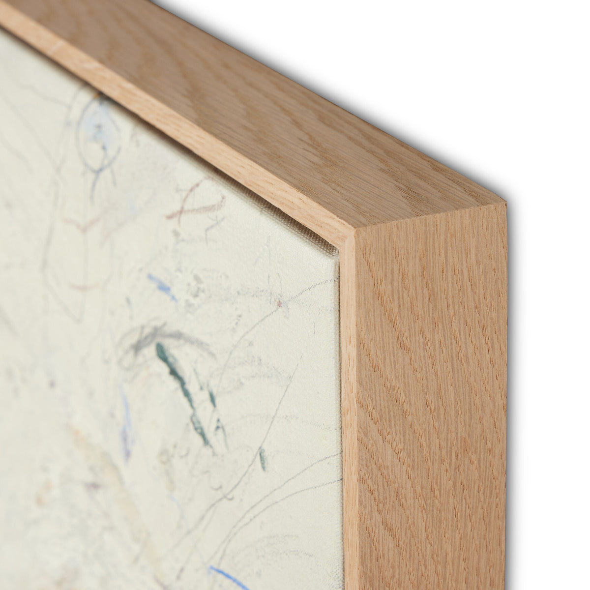 a close-up of a wooden frame