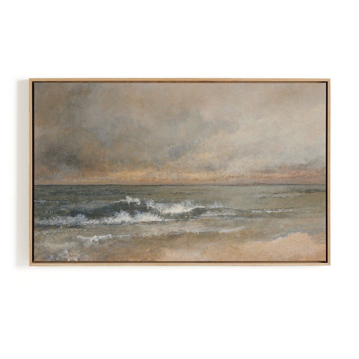 a painting of a beach