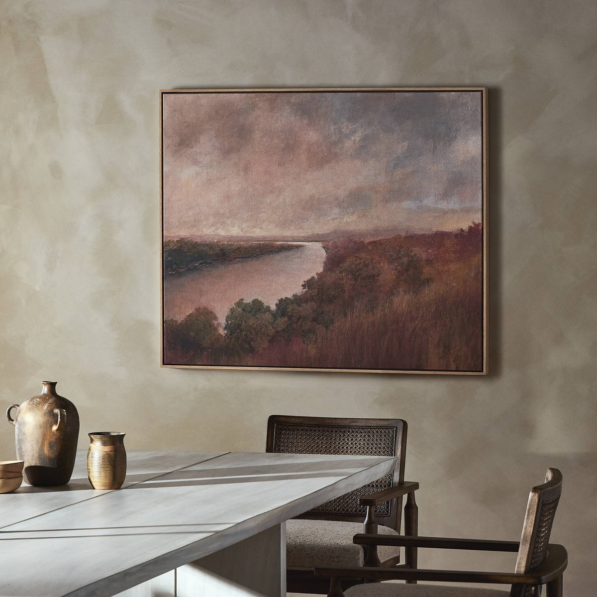 a painting on the wall