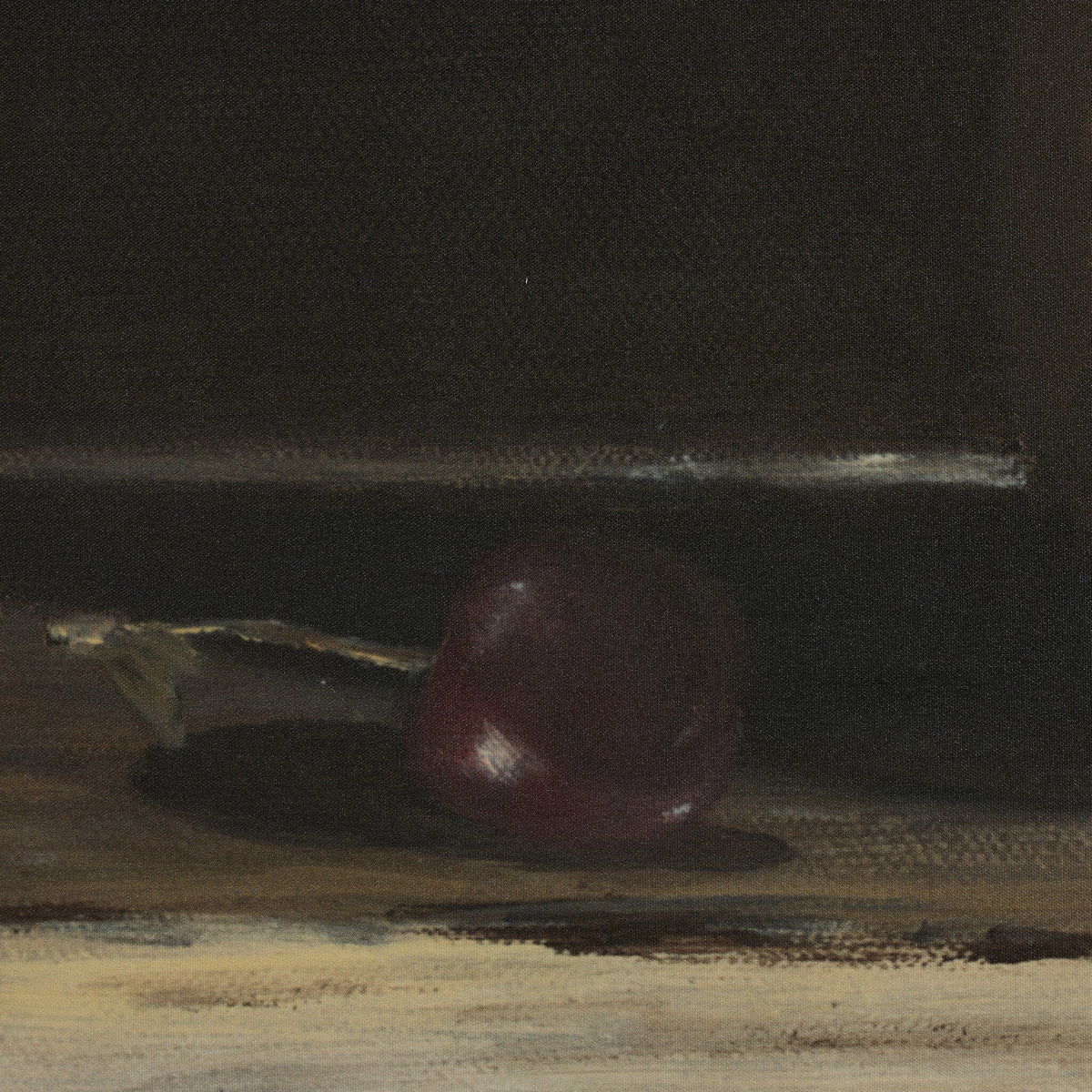 a close up of a painting