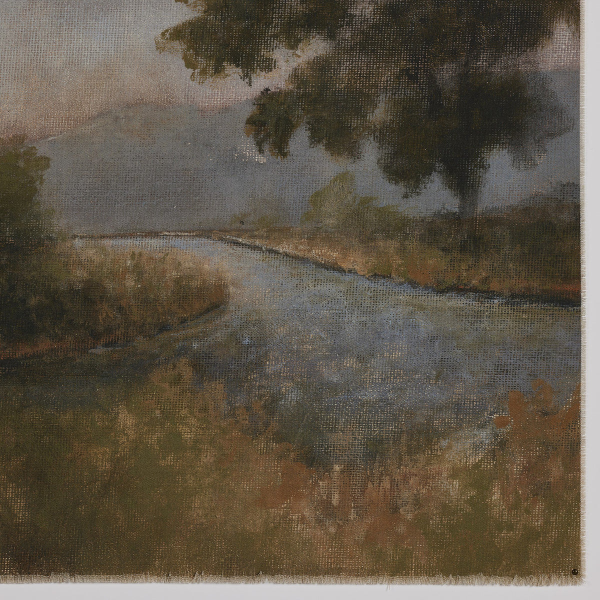 a painting of a river