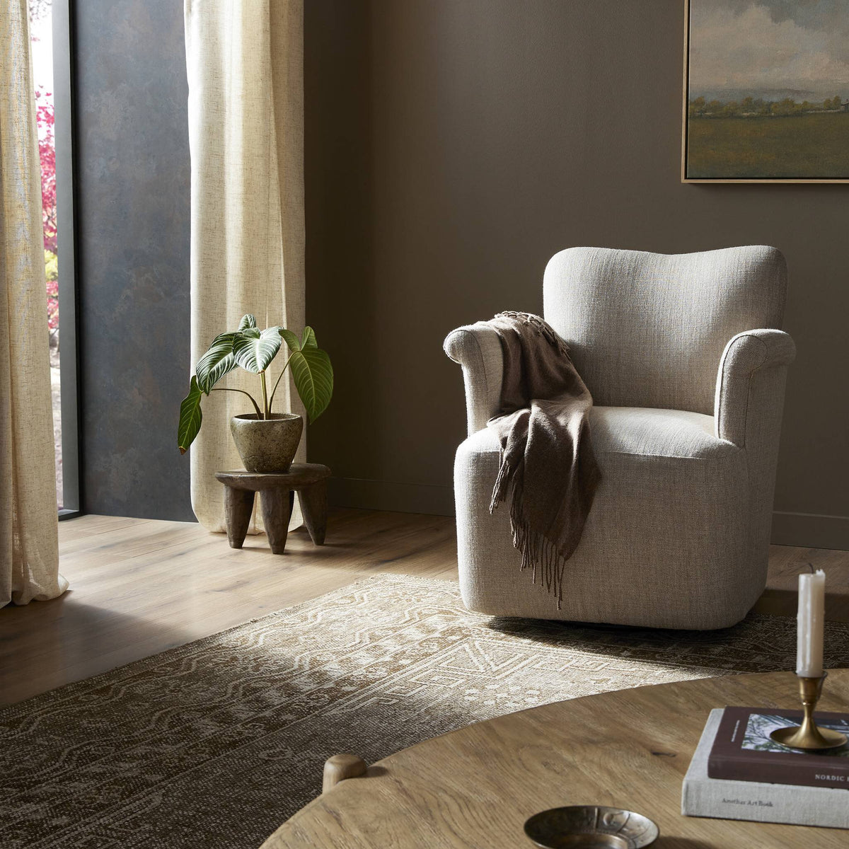 Camellia Swivel Chair