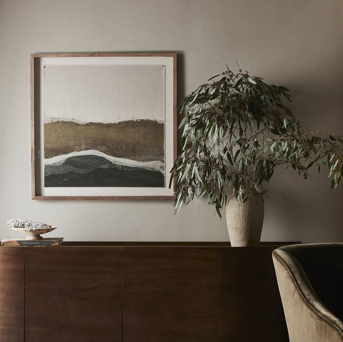 a painting on a wall