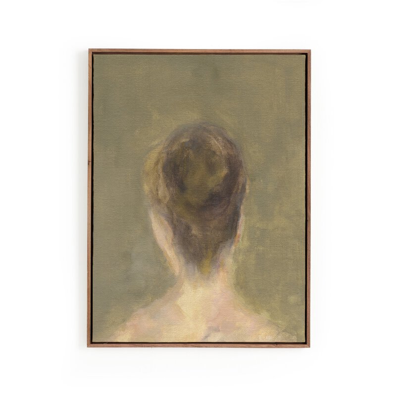 a painting of a woman's head