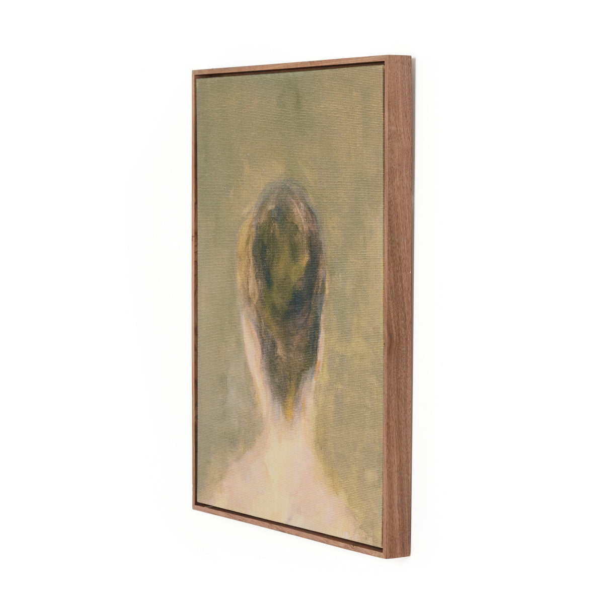 a framed picture of a woman