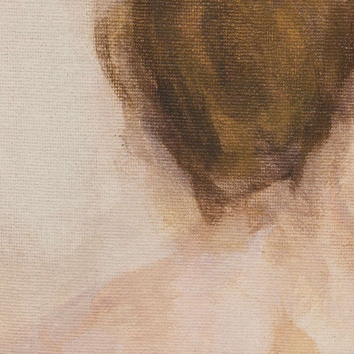 a close up of a painting