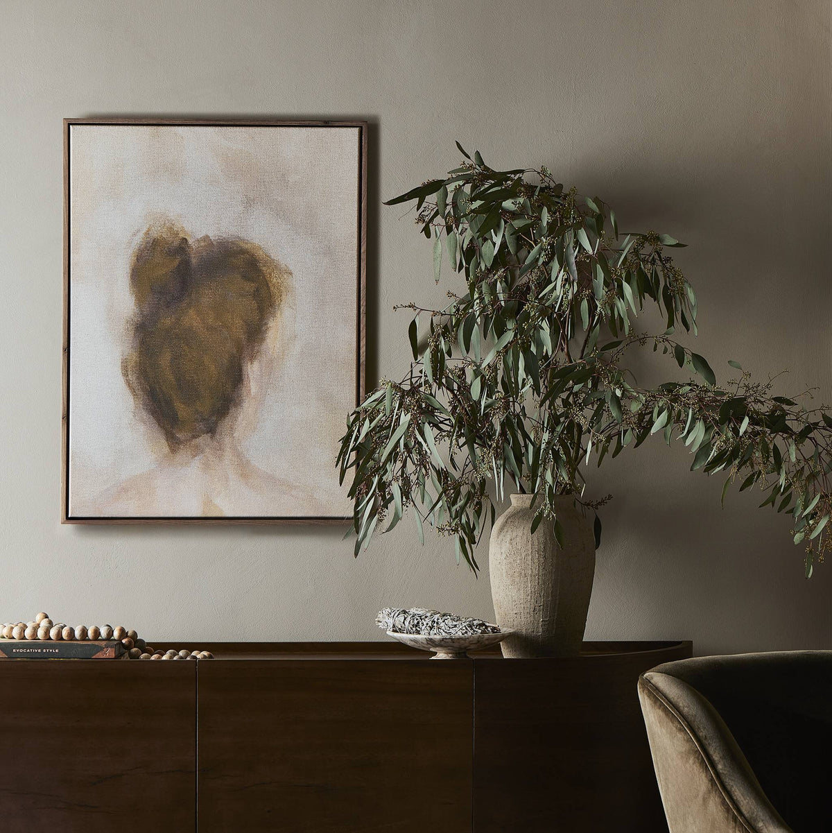 a painting on the wall