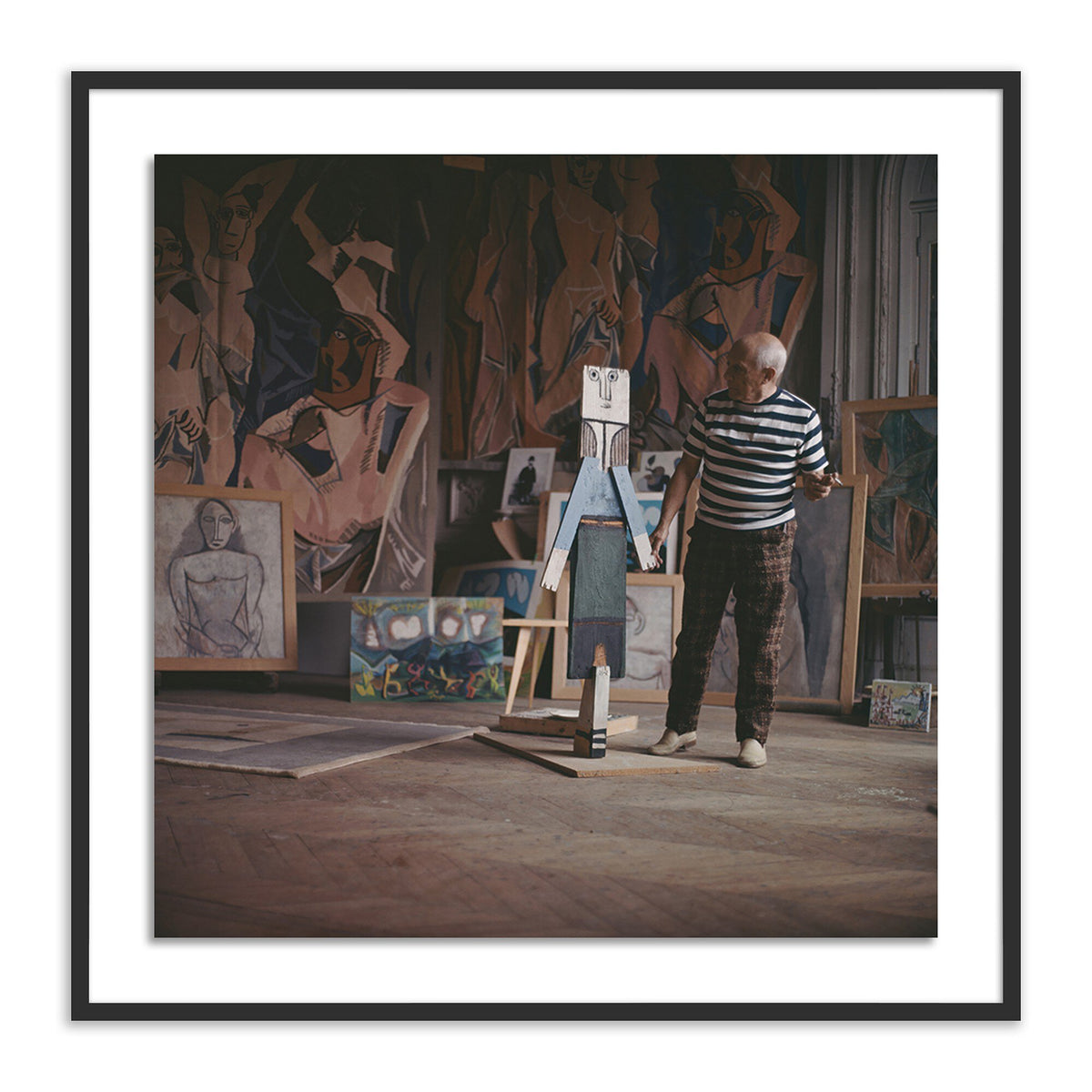 Pablo Picasso At Work By Getty Images