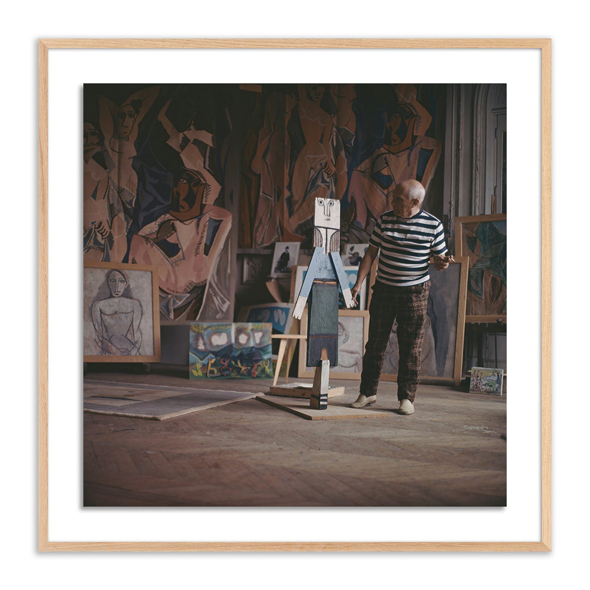 Pablo Picasso At Work By Getty Images