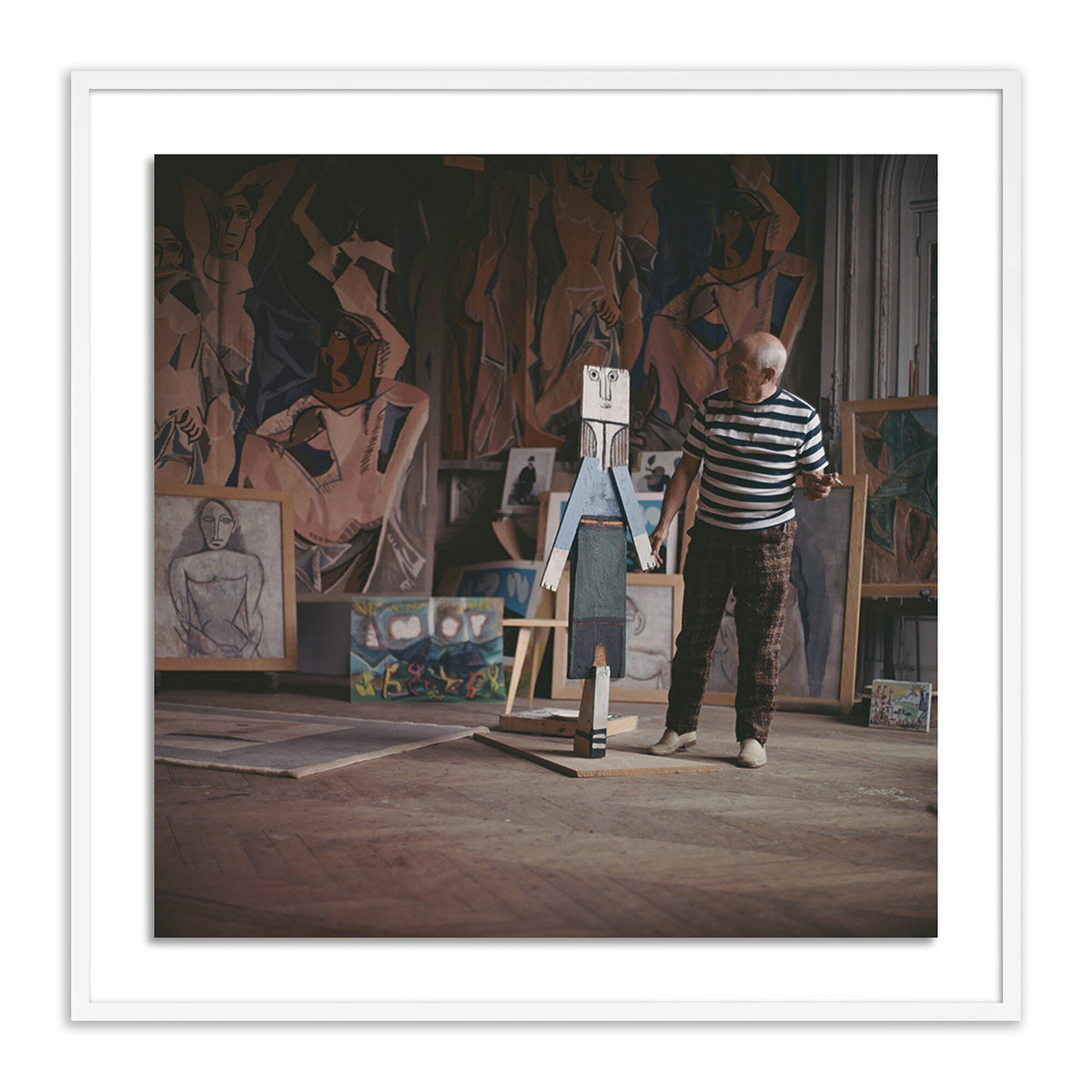 Pablo Picasso At Work By Getty Images