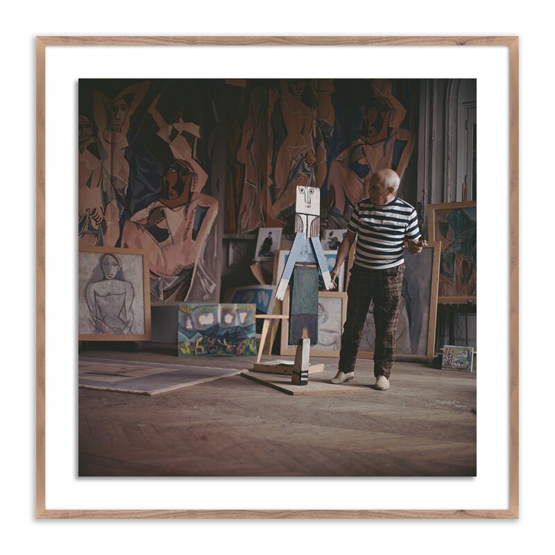 Pablo Picasso At Work By Getty Images