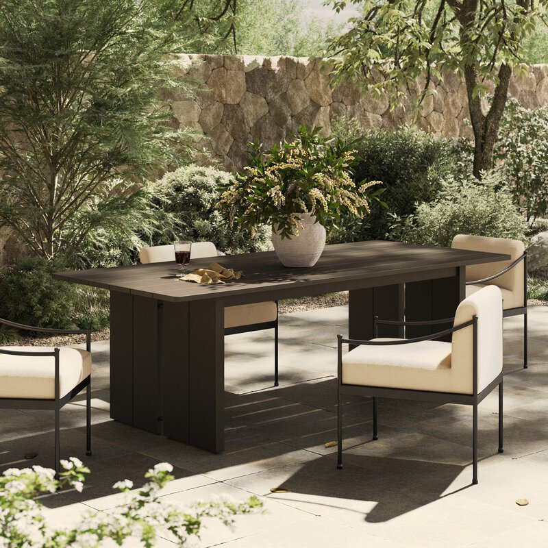 Chapman Outdoor Metal Dining Table-92"