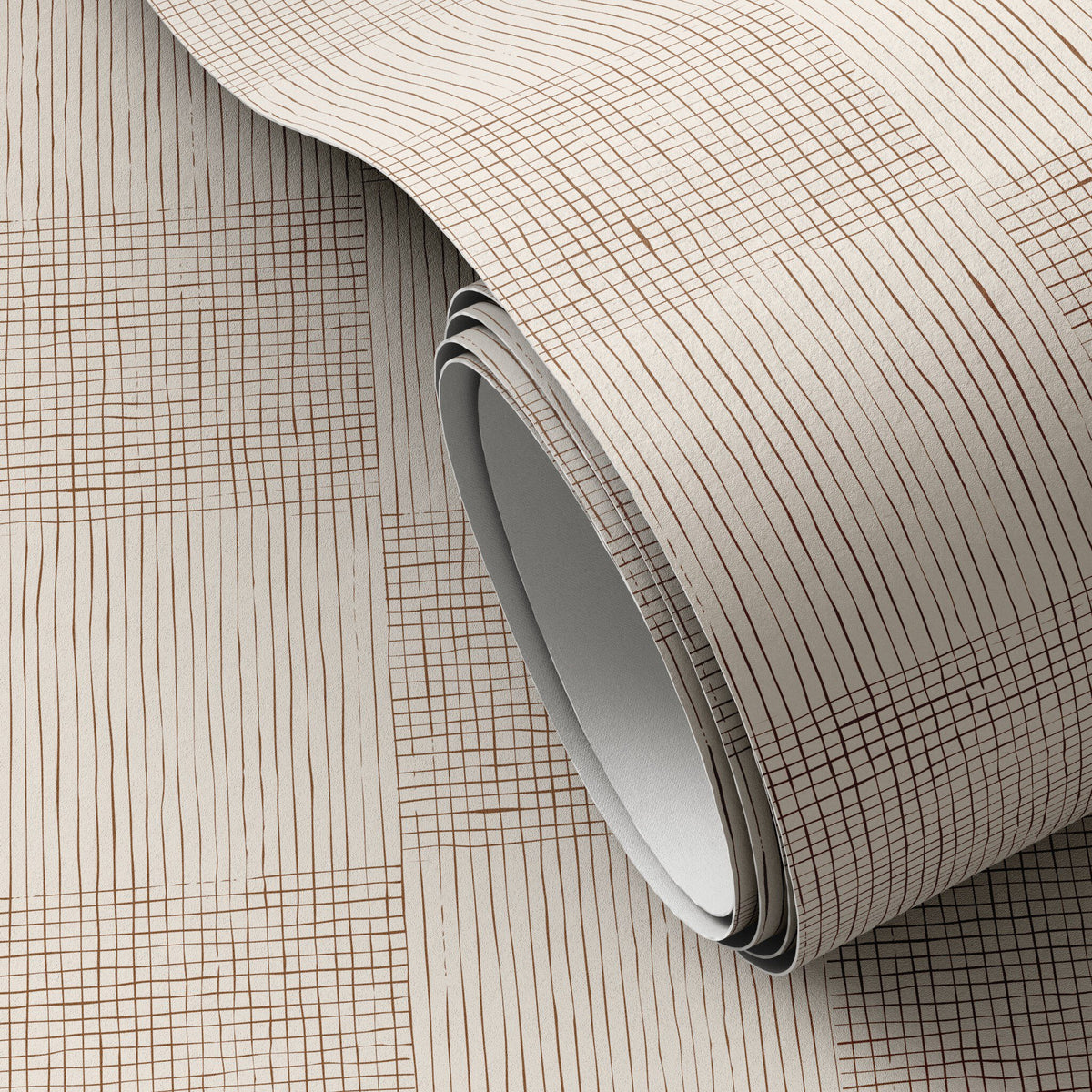 a roll of wallpaper on a surface