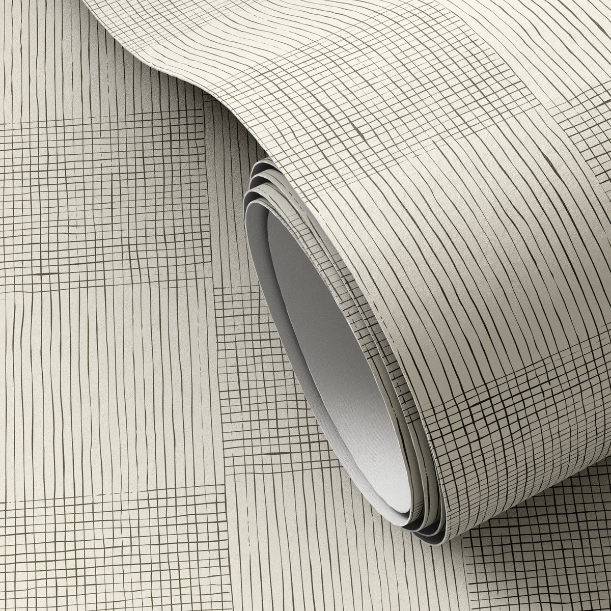 a roll of wallpaper on a surface