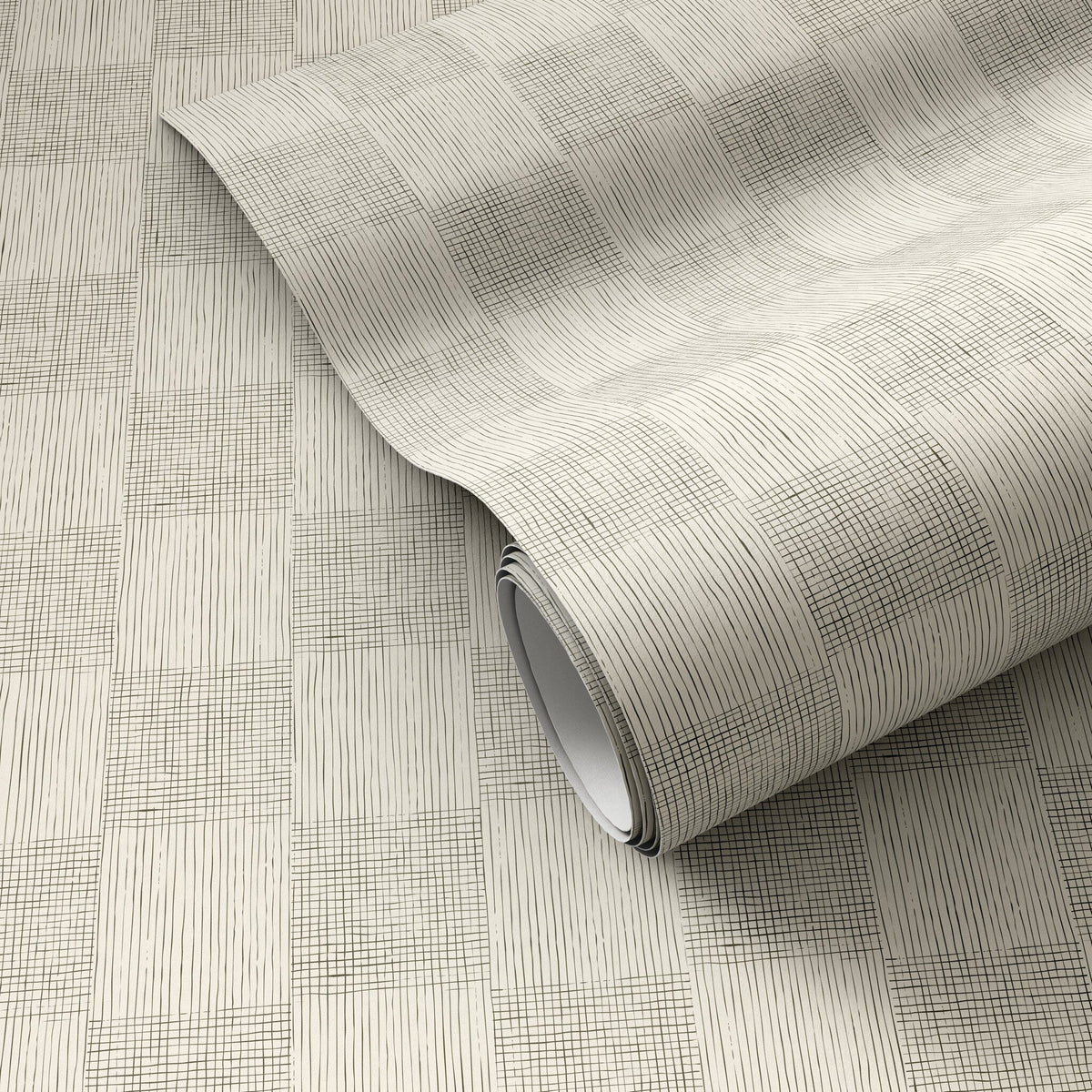 a roll of wallpaper on a surface