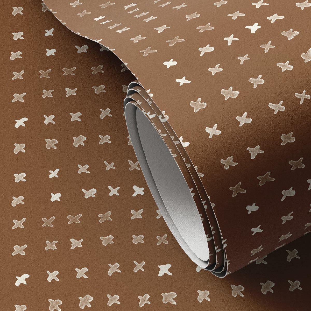 a roll of brown paper