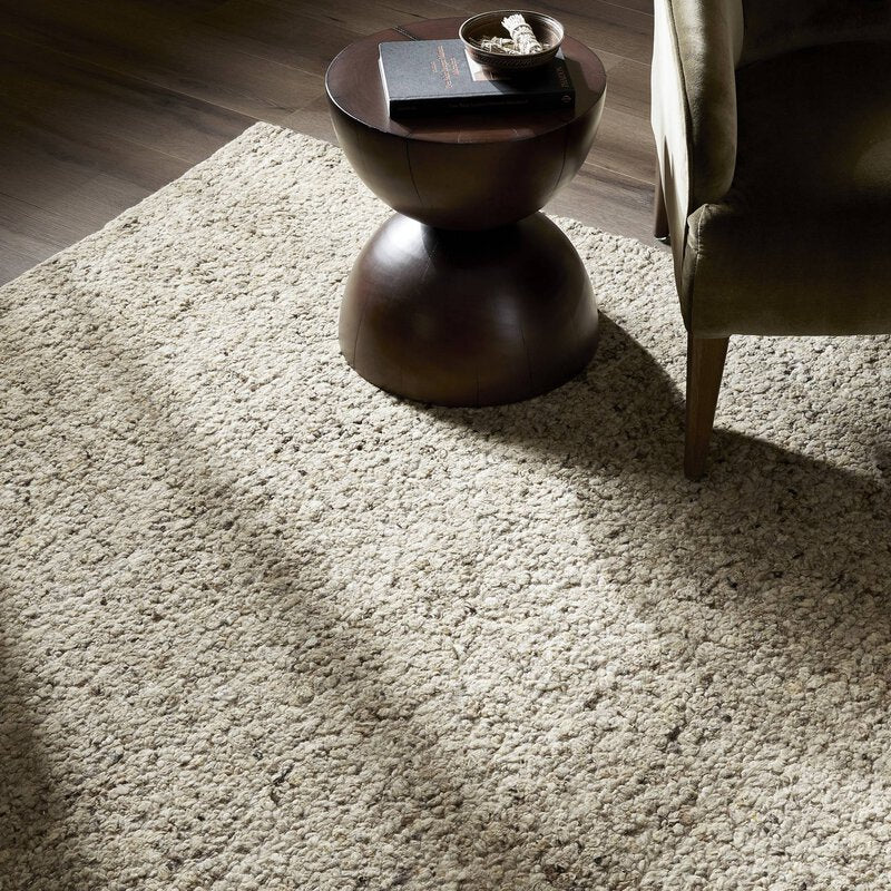 a table on a rug