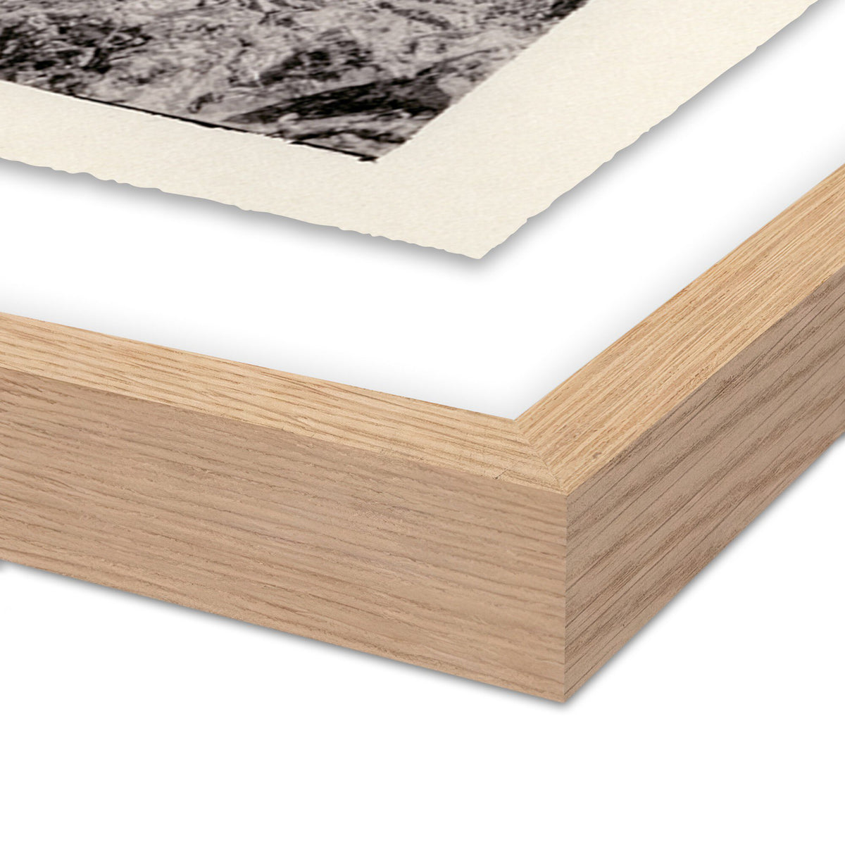a close up of a wood frame