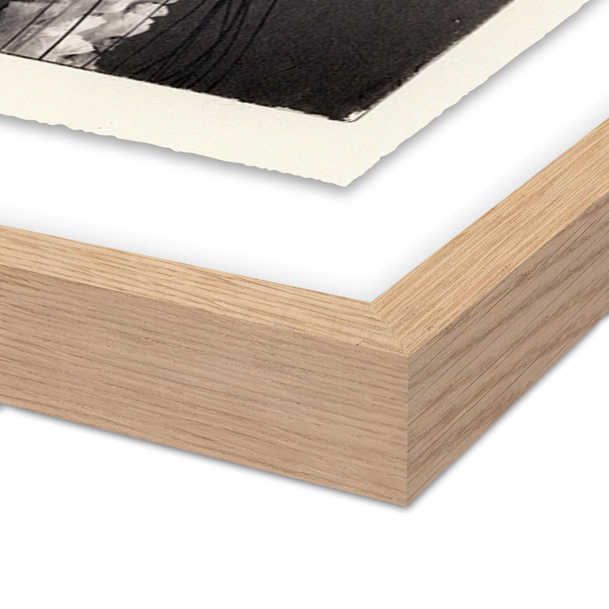 a close up of a wood frame