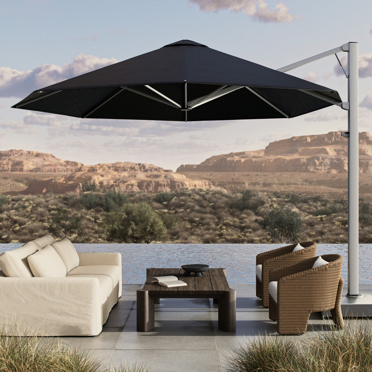Shadowspec Serenity Outdoor Umbrella-Octagon 13'