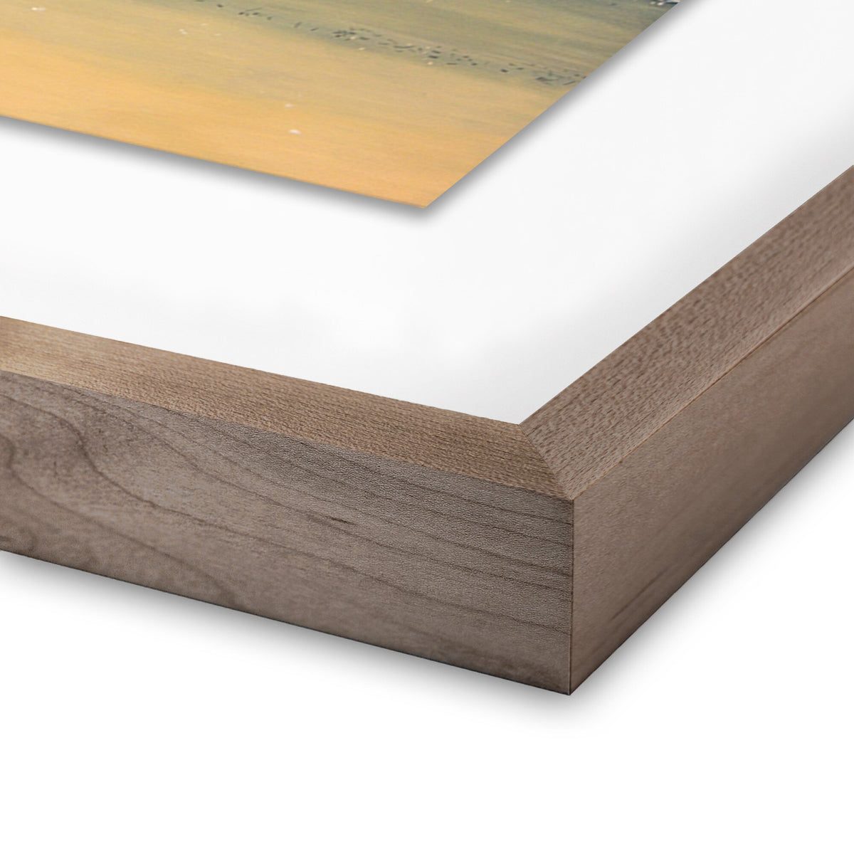 a close up of a wood frame