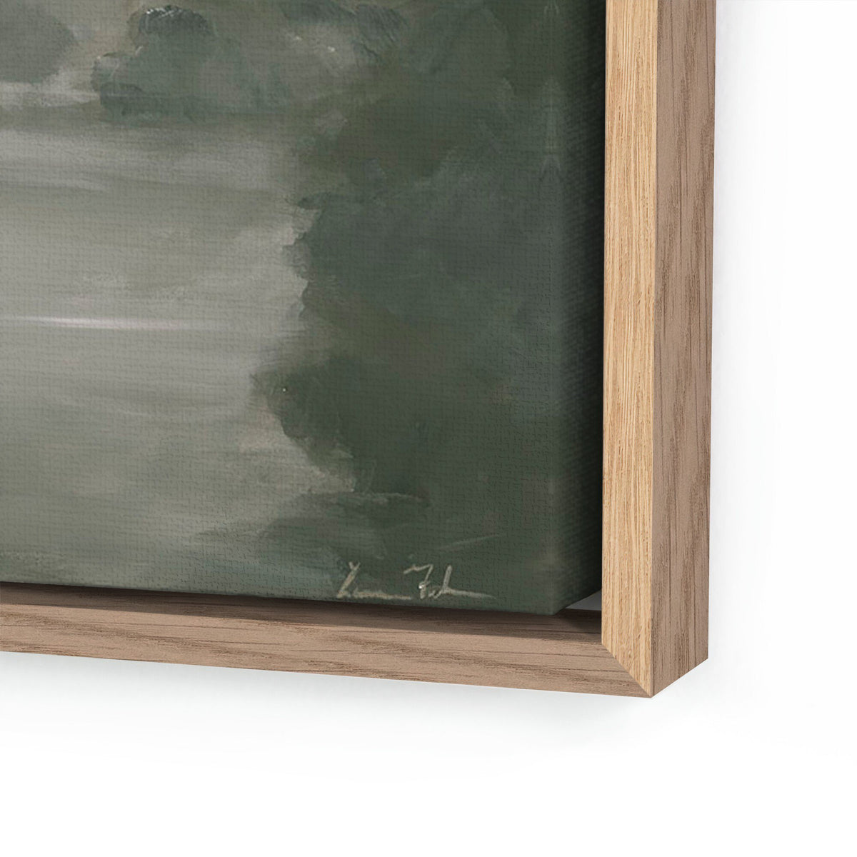 a close up of a painting