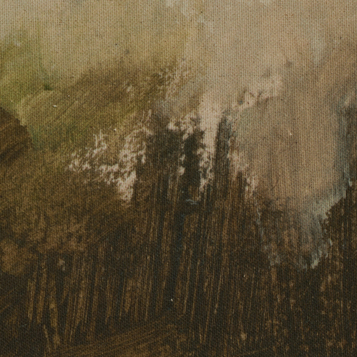 a close up of a painting