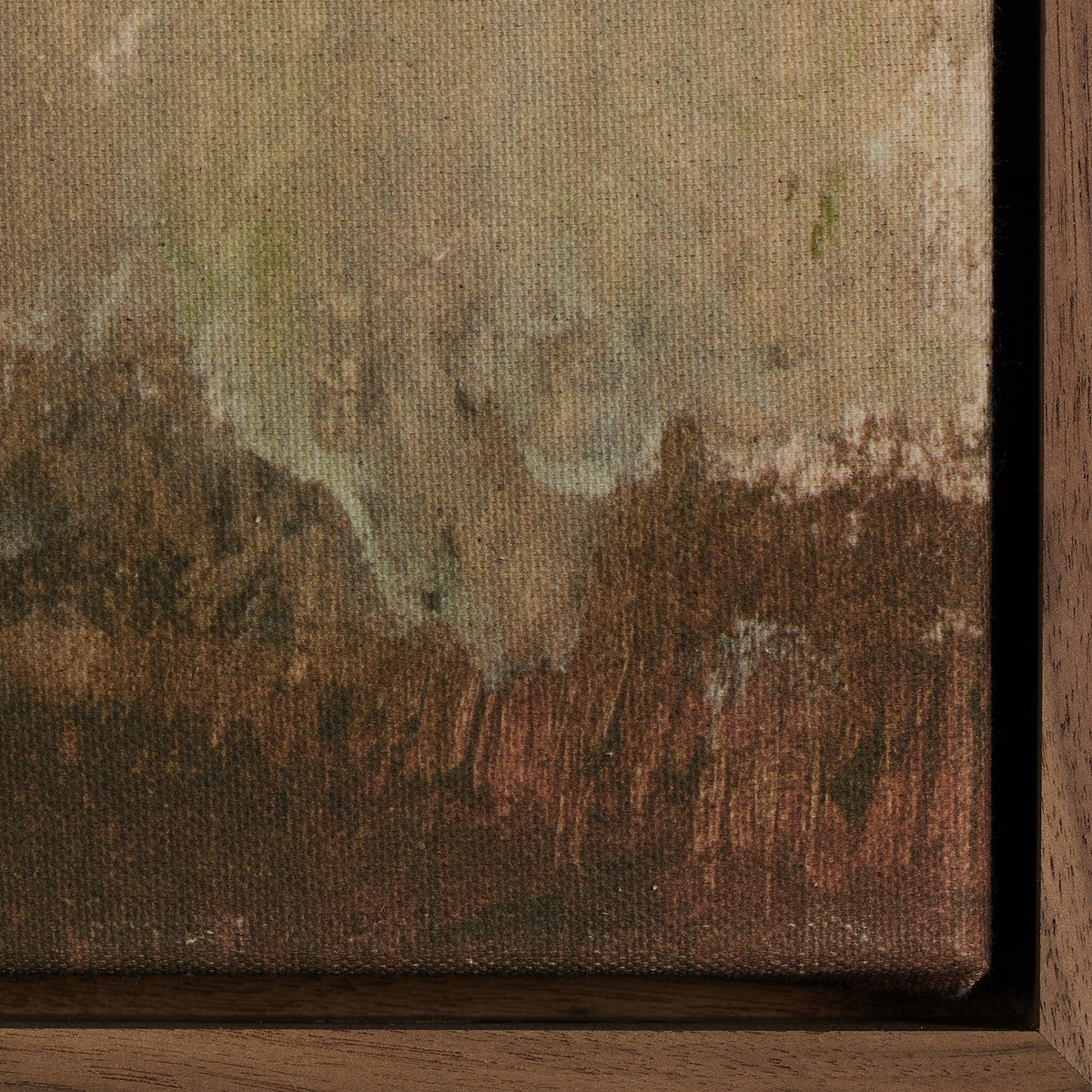 a close up of a painting