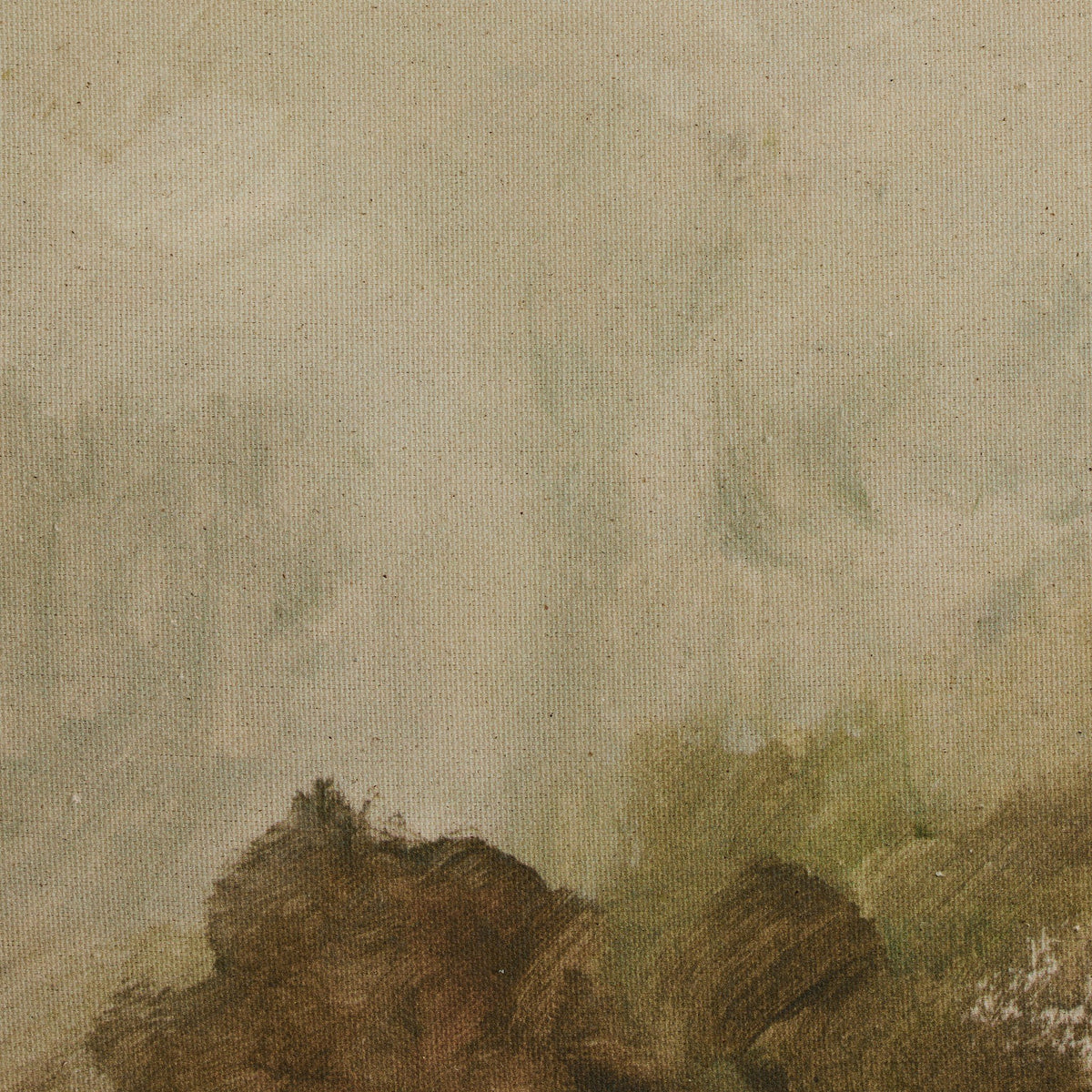 a close up of a painting