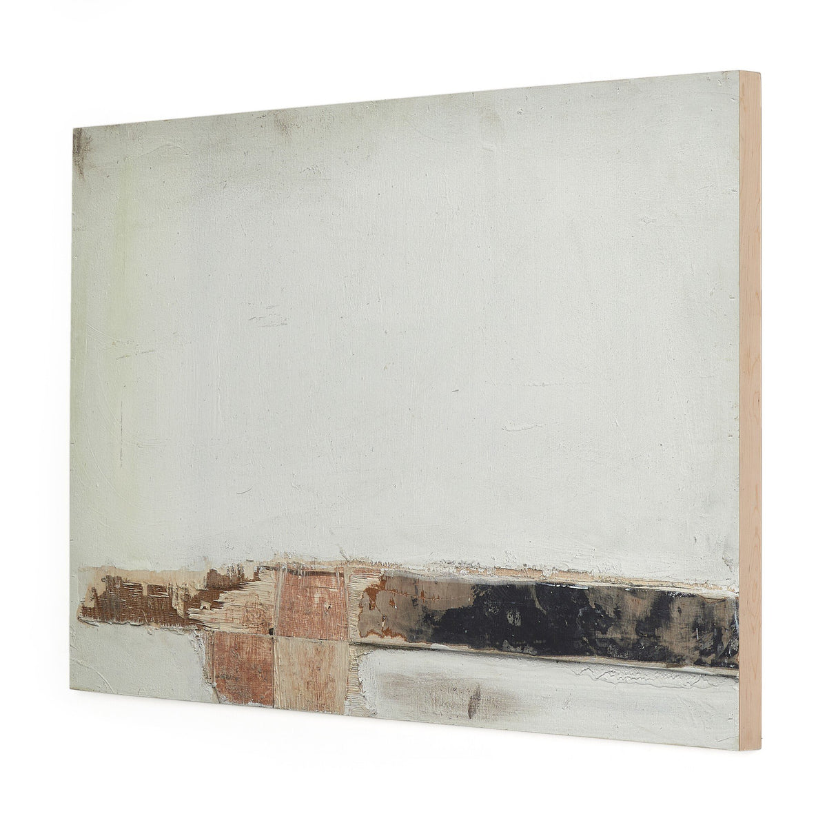 a white board with black and brown stripes
