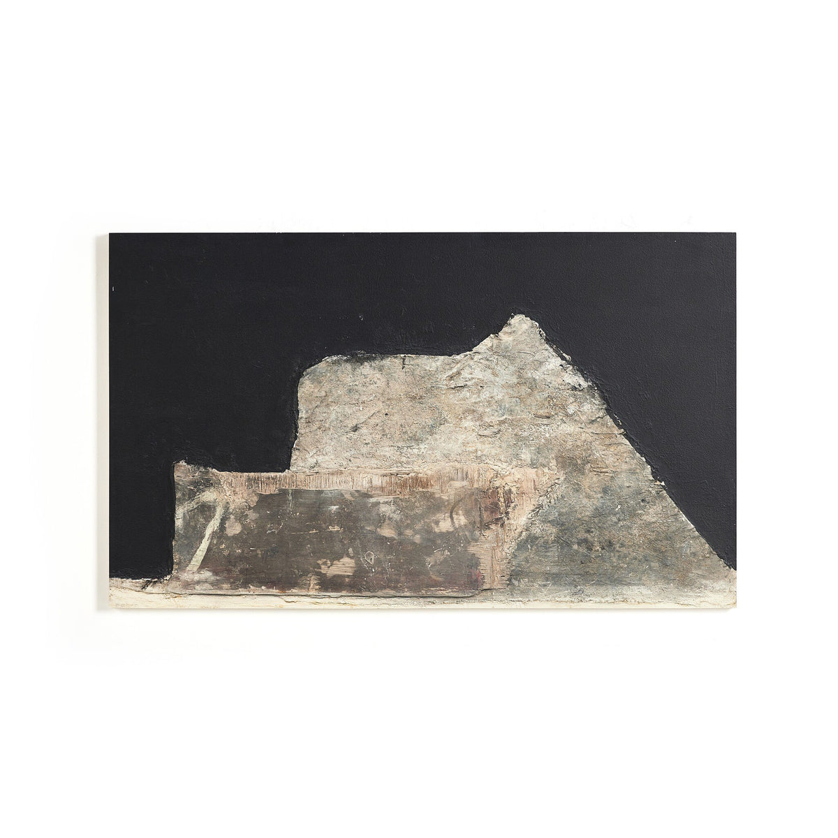 a black and white rectangular object