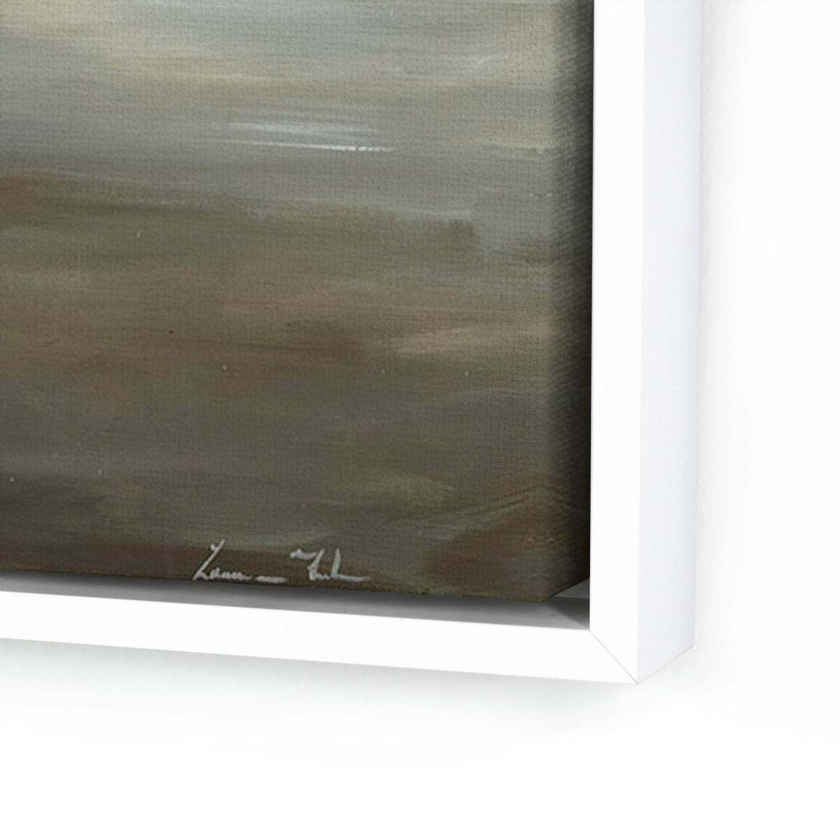 a close up of a painting