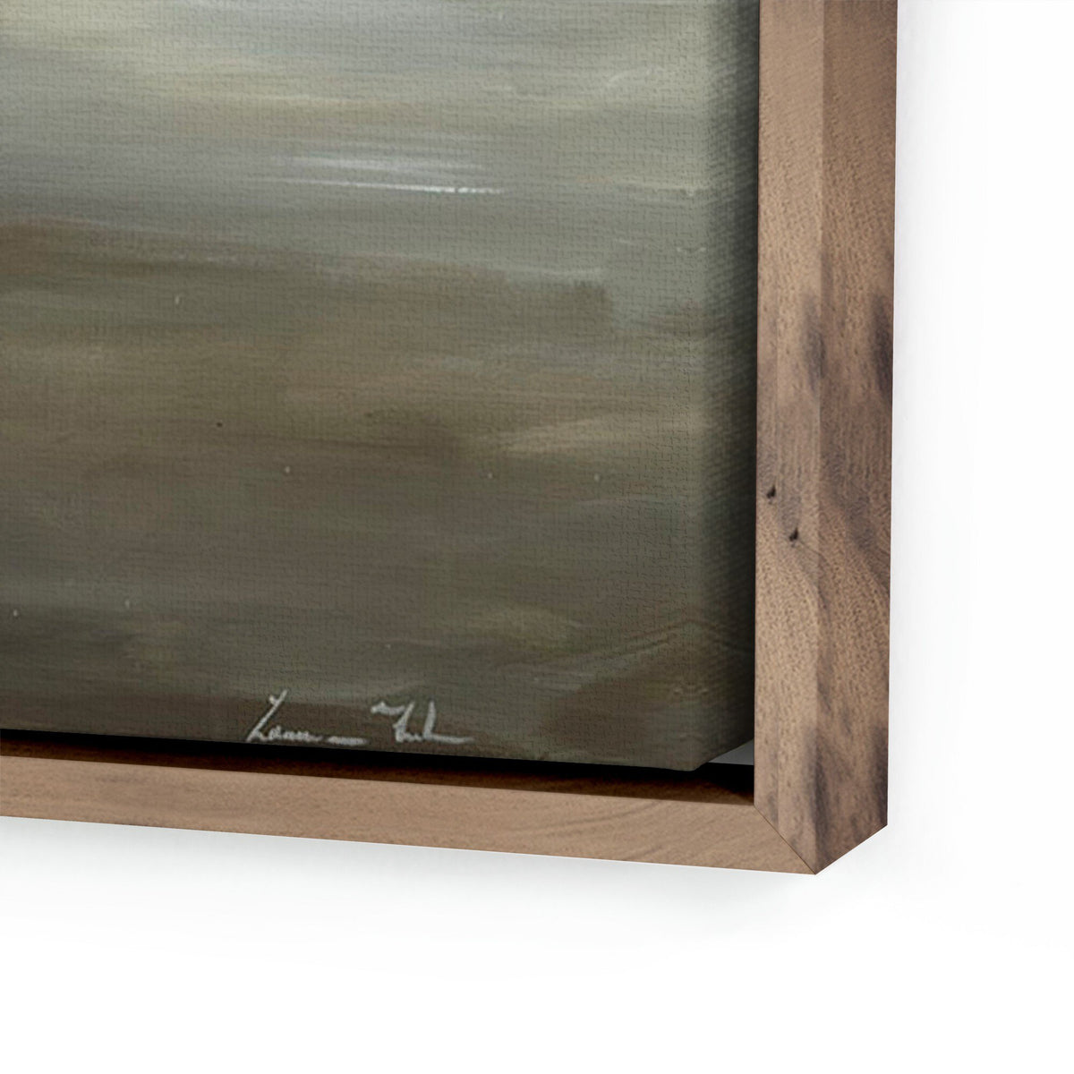 a close up of a painting