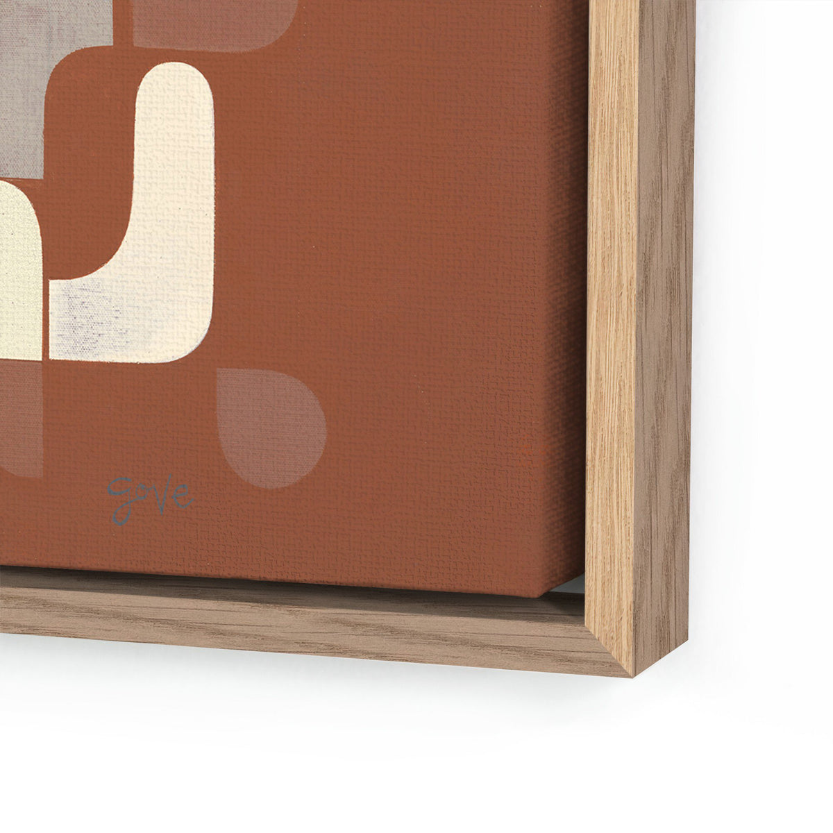 a close up of a painting