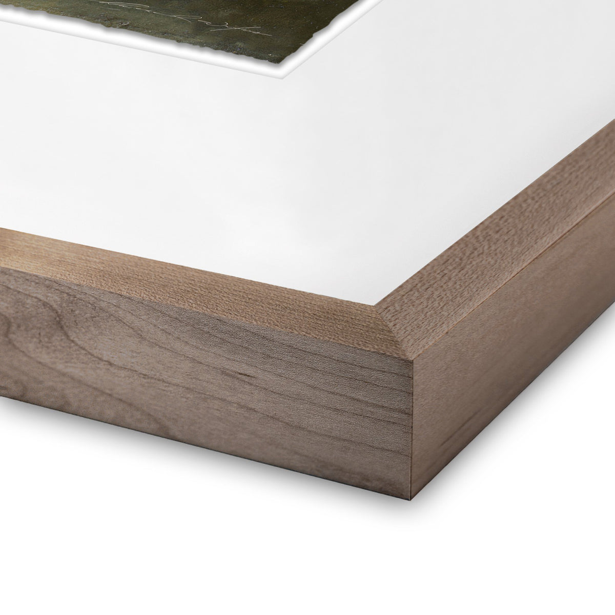 a close up of a wood frame