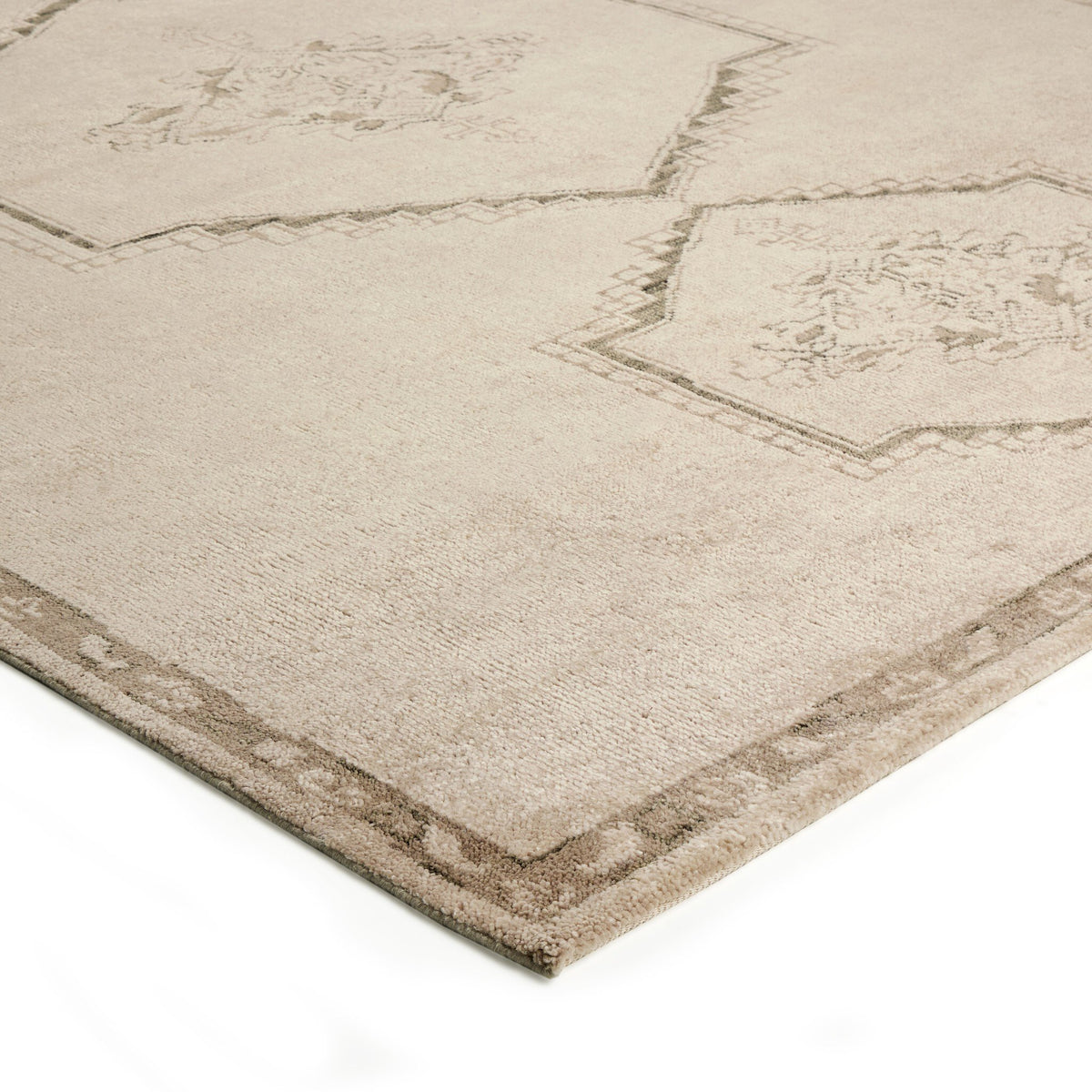 a close up of a rug