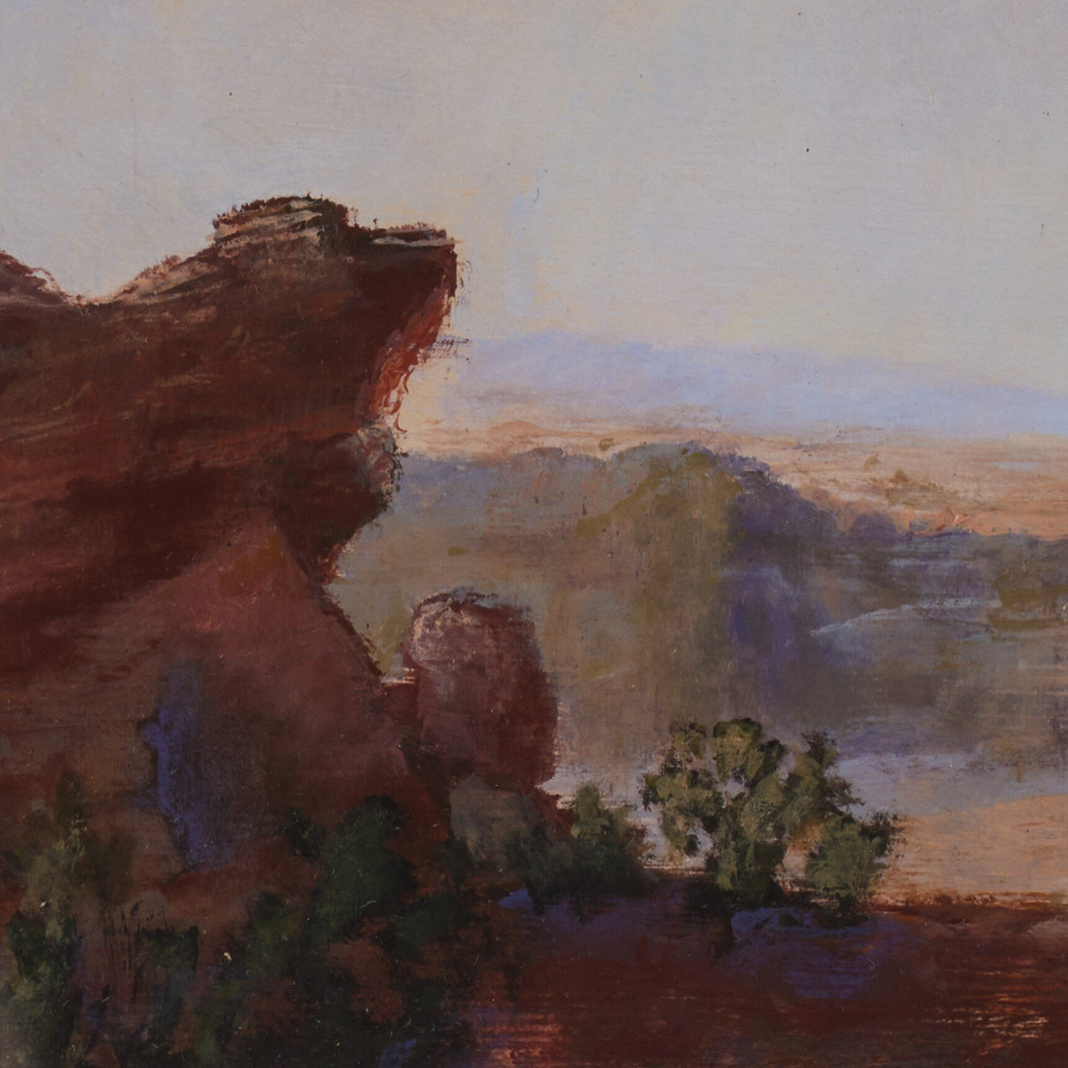 a painting of a landscape