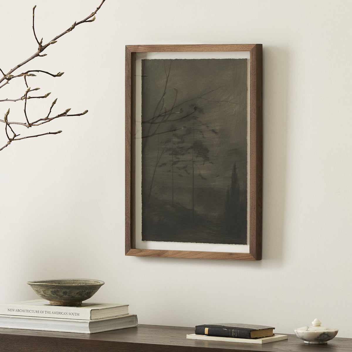 a picture frame on a wall