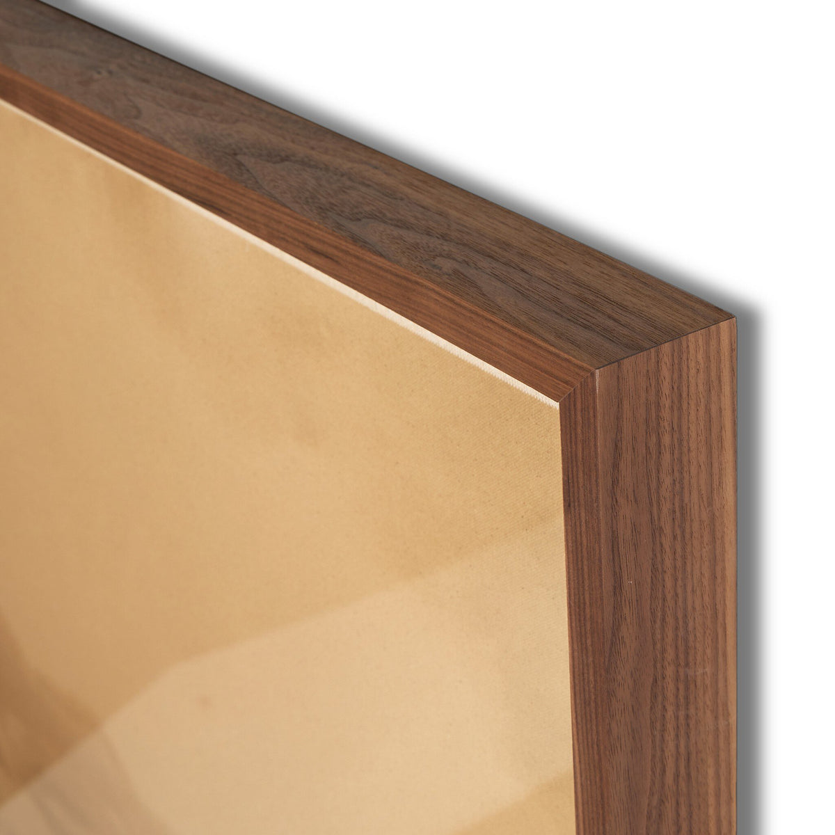 a close-up of a wood frame