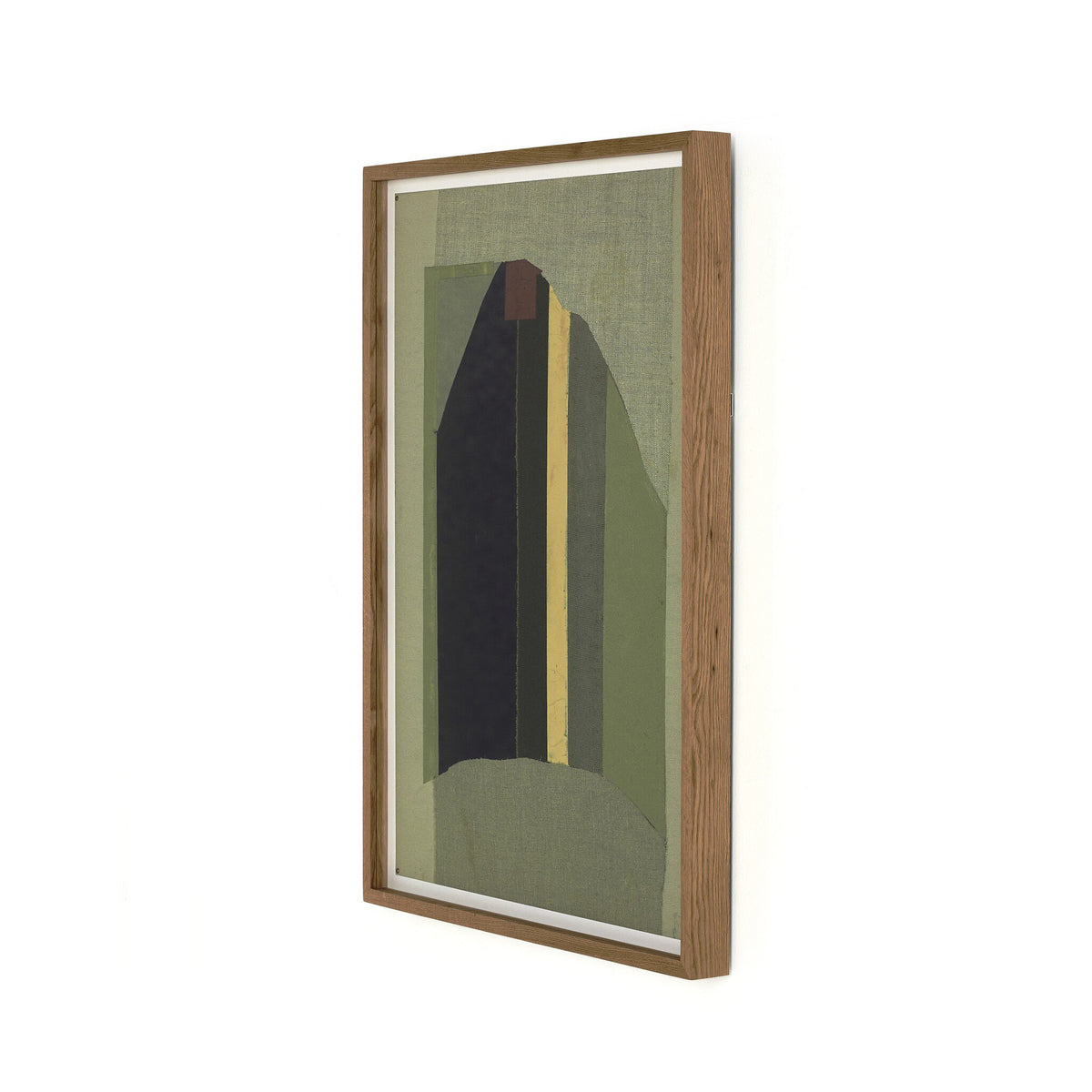 a framed art on a white background