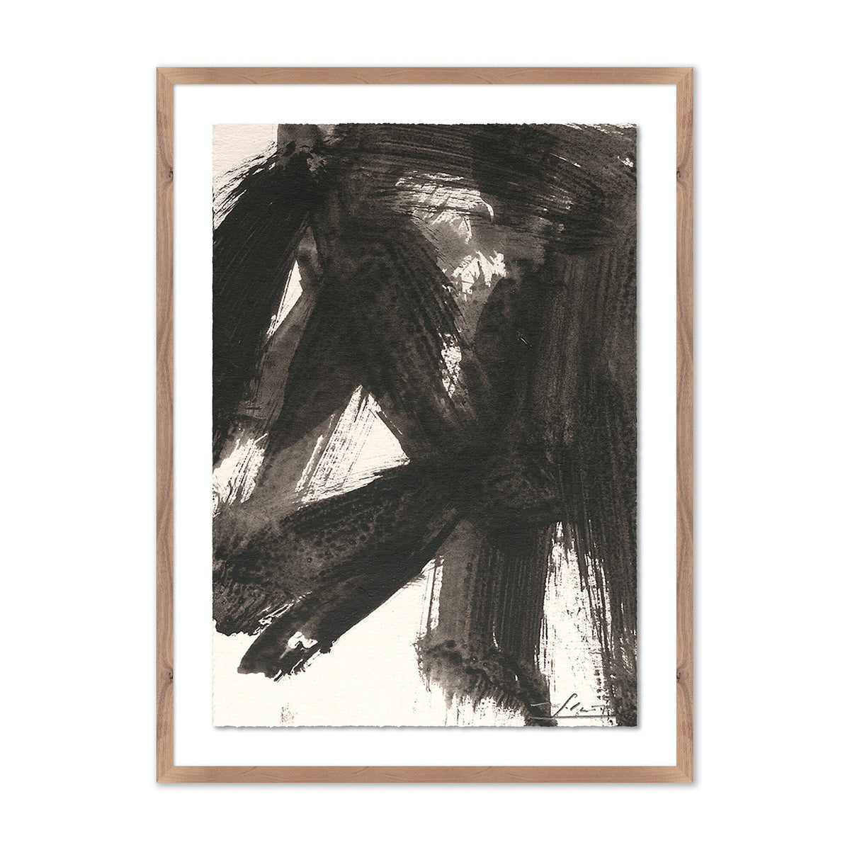 a black and white painting