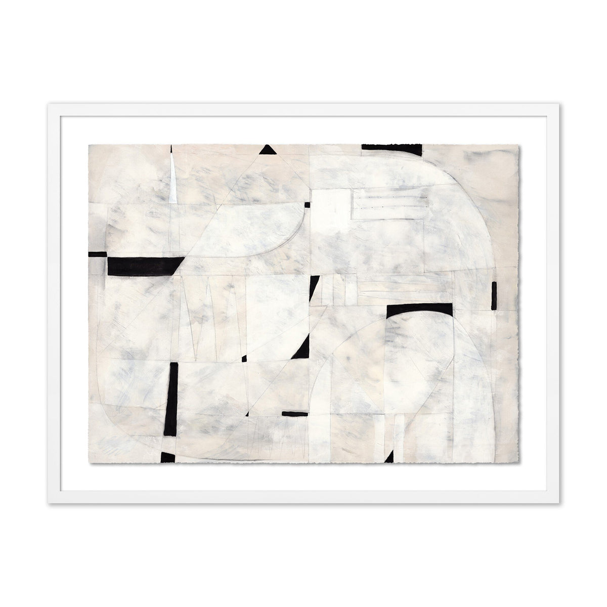 a white and black art piece