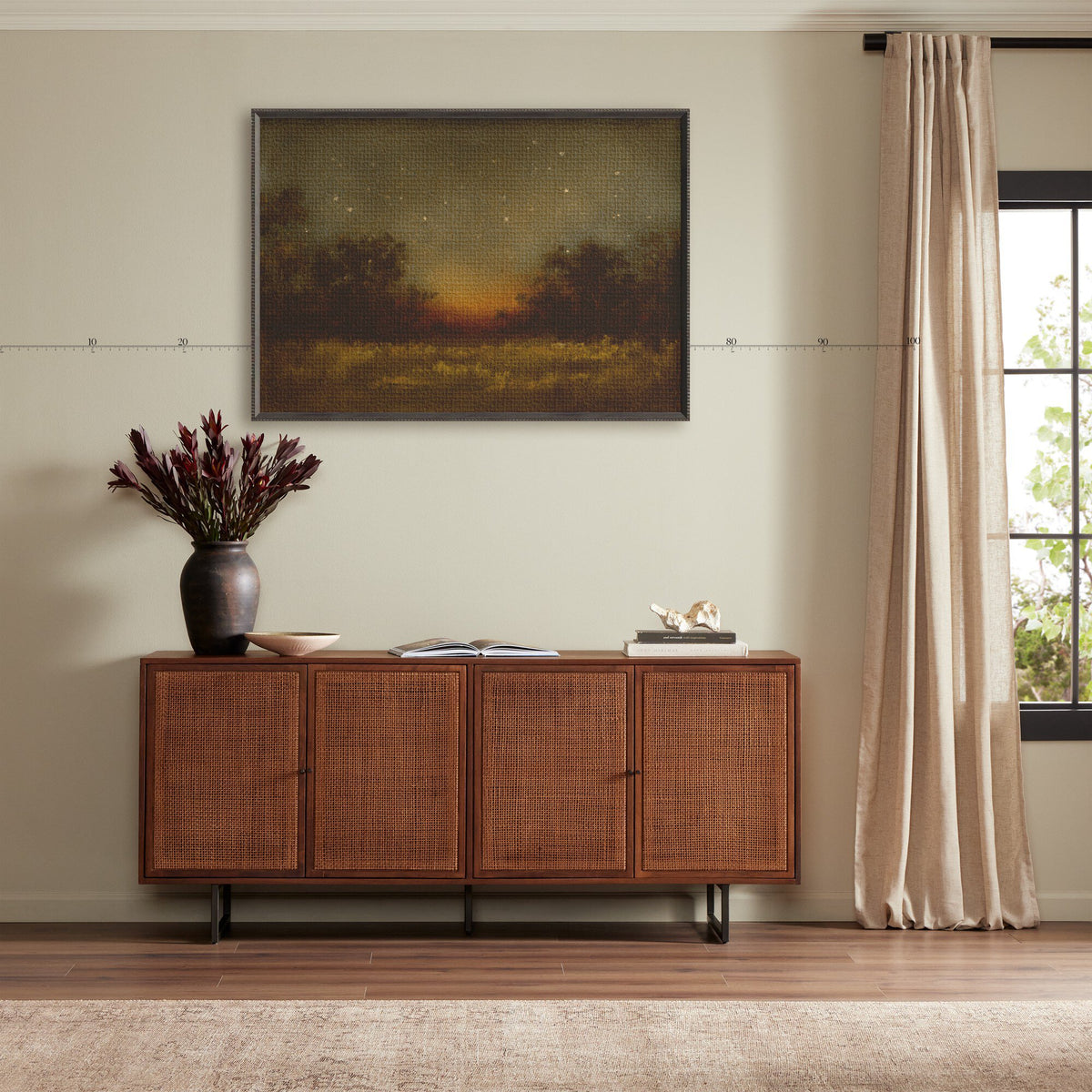 a painting on the wall